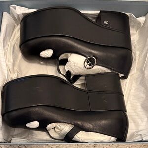 Gucci Black Platform Mary Jane Heels